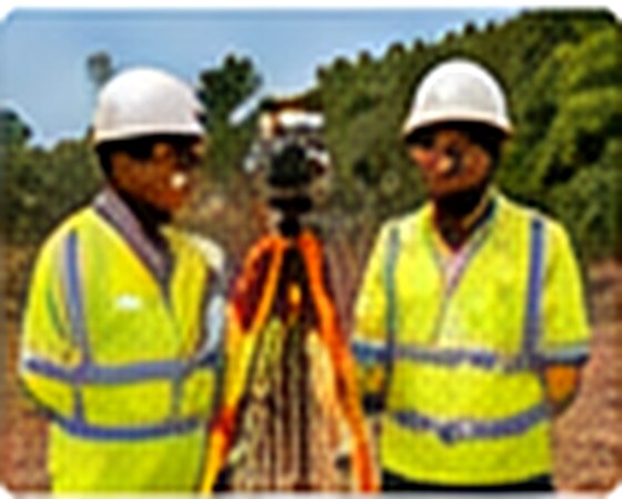 Construction professionals on site